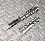 TheONE Butterfly Knife Small 7" Channel Balisong w/ Clip - 31 (clone) Small 7" - Tanto Black Knife-Balisong - Tophatter Daily Deals