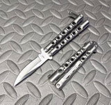 TheONE Butterfly Knife Small 7" Channel Balisong w/ Clip - 31 (clone) Small 7" - Drop Point Knife-Balisong - Tophatter Daily Deals