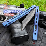 TheONE Channel Balisong TITANIUM Butterfly Knife D2 Monarch - V2 (clone) Knife-Balisong - Tophatter Daily Deals