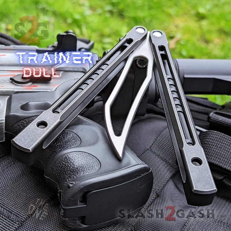 TheONE Channel Balisong TITANIUM Butterfly Knife D2 Monarch - V2 (clone) Knife-Balisong - Tophatter Daily Deals