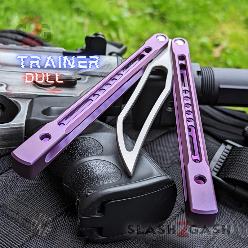 TheONE Channel Balisong TITANIUM Butterfly Knife D2 Monarch - V2 (clone) Knife-Balisong - Tophatter Daily Deals