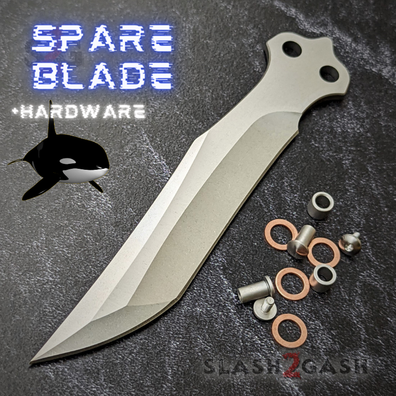 TheONE Channel Balisong TITANIUM Butterfly Knife D2 Orca - (clone) Knife-Balisong - Tophatter Daily Deals