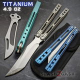 TheONE Channel Balisong TITANIUM Butterfly Knife D2 Orca - (clone) Knife-Balisong - Tophatter Daily Deals