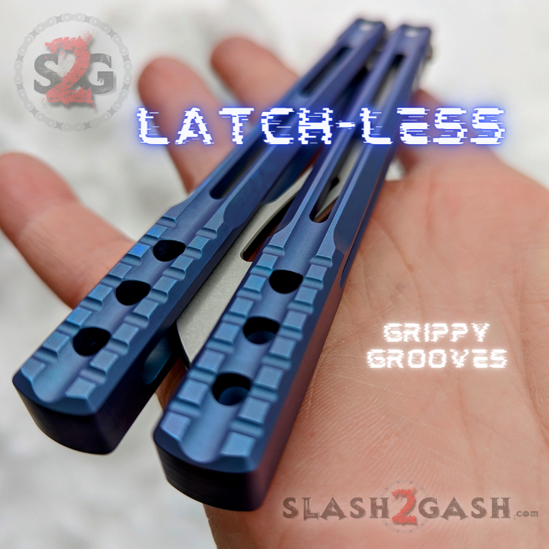 TheONE Channel Balisong TITANIUM Butterfly Knife D2 Orca - (clone) Knife-Balisong - Tophatter Daily Deals