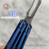 TheONE Channel Balisong TITANIUM Butterfly Knife D2 Orca - (clone) Knife-Balisong - Tophatter Daily Deals