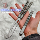 TheONE Channel Balisong TITANIUM Butterfly Knife D2 Orca - (clone) Knife-Balisong - Tophatter Daily Deals