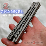 TheONE Channel Balisong TITANIUM Butterfly Knife D2 Orca - (clone) Knife-Balisong - Tophatter Daily Deals