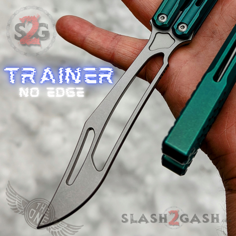 TheONE Channel Balisong TITANIUM Butterfly Knife D2 Orca - (clone) Knife-Balisong - Tophatter Daily Deals