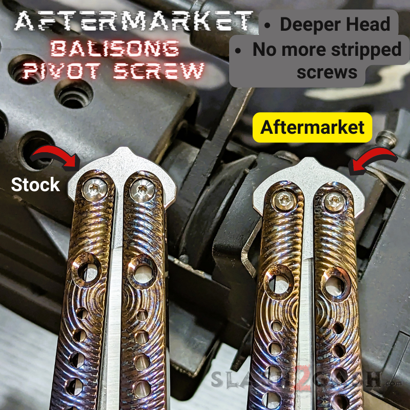 Balisong Spare Hardware Kit for TheONE Channel REP (clone) - UPGRADED Knife-Accessory - Tophatter Daily Deals