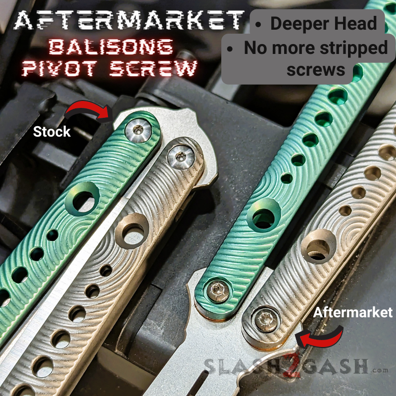 Balisong Spare Hardware Kit for TheONE Channel REP (clone) - UPGRADED Knife-Accessory - Tophatter Daily Deals