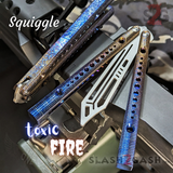 TheONE Squiggle REP Butterfly Knife TITANIUM Balisong (clone) - Channel Knife-Balisong - Tophatter Daily Deals