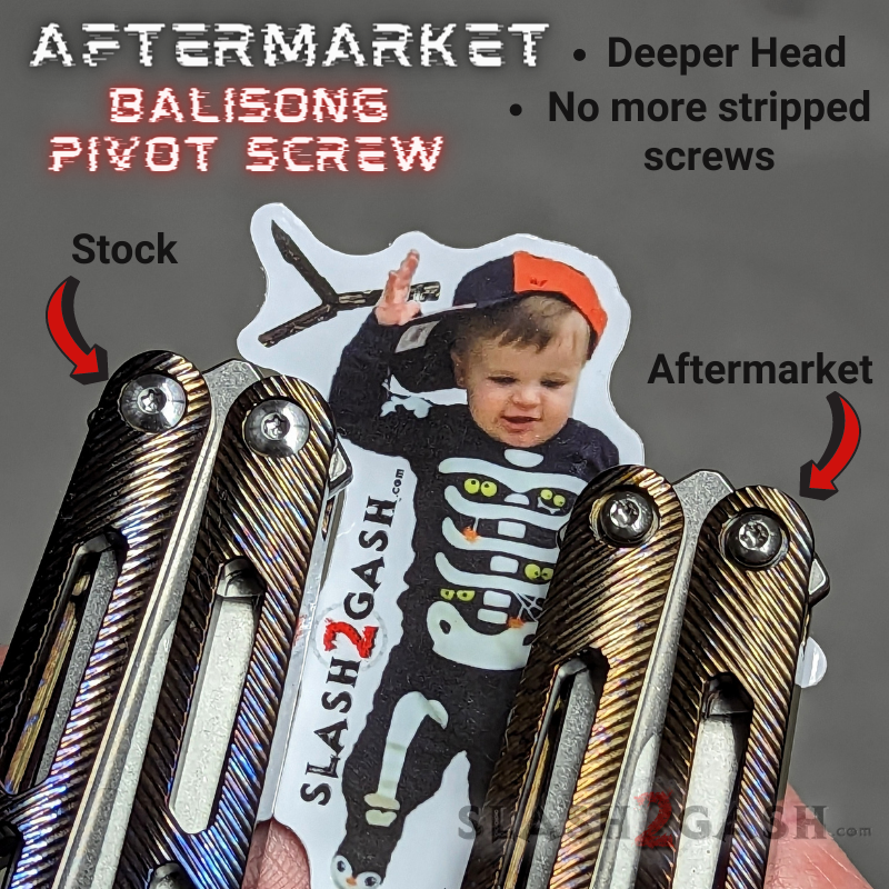 Balisong Pivot Screw (A2) Stainless Steel w/ DEEPER HEAD - M2.5 x 5mm T8 Knife-Accessory - Tophatter Daily Deals