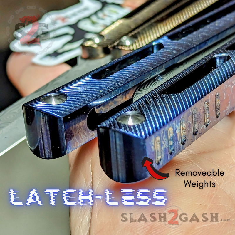 TheONE Tsunami Clone TITANIUM Balisong Butterfly Knife - Channel Knife-Balisong - Tophatter Daily Deals