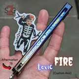 TheONE Tsunami Clone TITANIUM Balisong Butterfly Knife - Channel Knife-Balisong - Tophatter Daily Deals