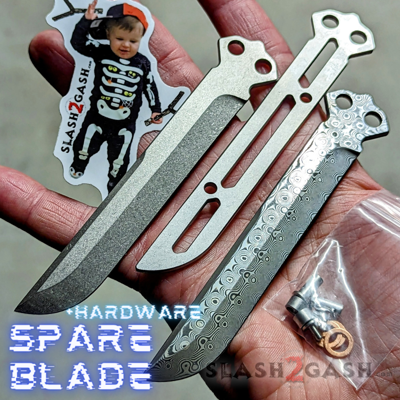 TheONE Tsunami Clone TITANIUM Balisong Butterfly Knife - Channel Knife-Balisong - Tophatter Daily Deals
