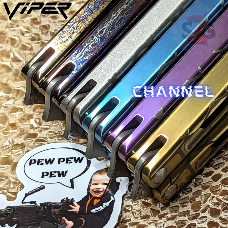 TheONE Viper Clone TITANIUM Balisong Butterfly Knife - Channel Knife-Balisong - Tophatter Daily Deals