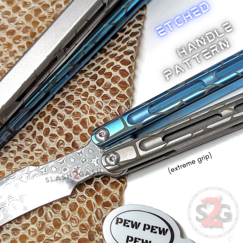 TheONE Viper Clone TITANIUM Balisong Butterfly Knife - Channel Knife-Balisong - Tophatter Daily Deals