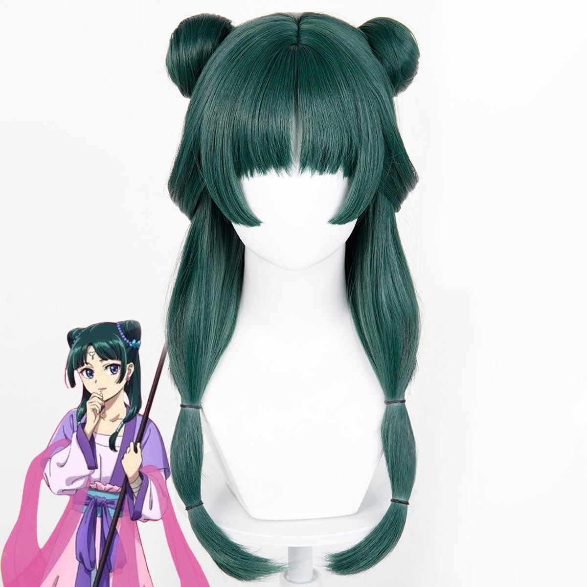 The Apothecary Diaries 2 Maomao Green Cosplay Wig Wig - Tophatter Daily Deals
