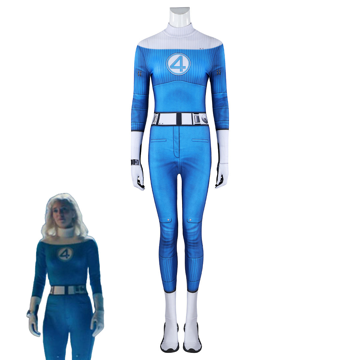 The Fantastic Four: First Steps Invisible Woman Sue Storm Jumpsuit Cosplay Costume Costume - Tophatter Daily Deals
