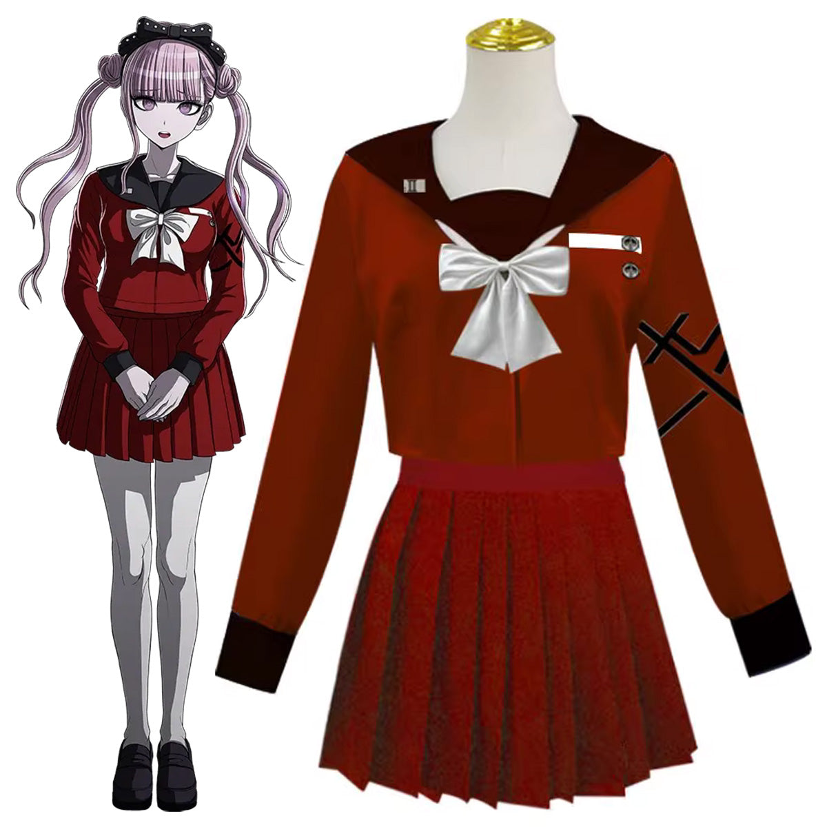 The Hundred Line -Last Defense Academy-Kako Tsukumo Cosplay Costume Costume - Tophatter Daily Deals