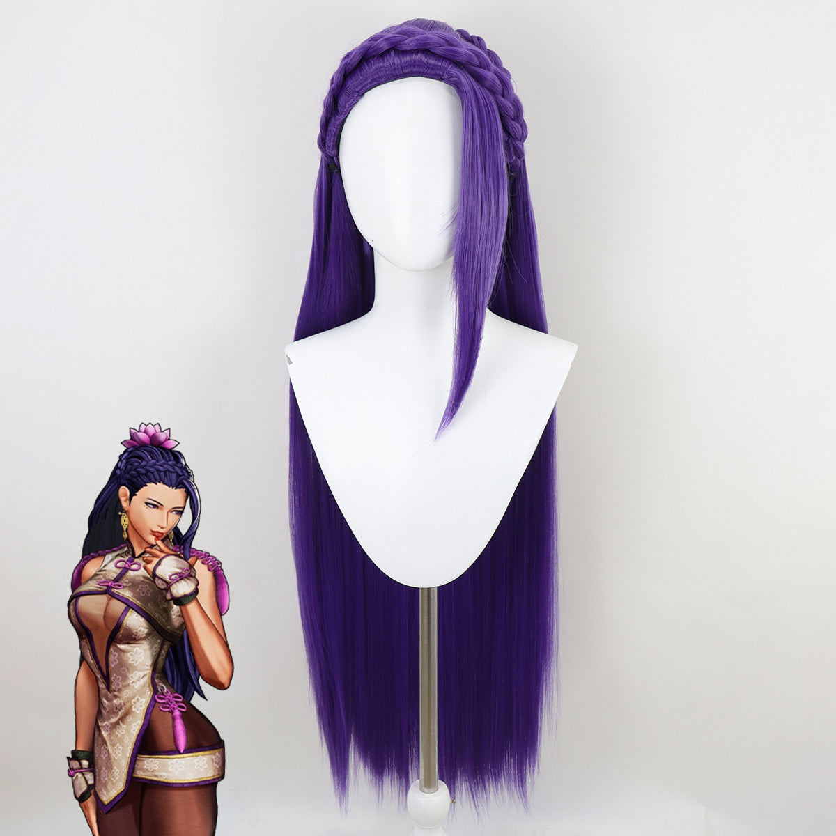 The King Of Fighters XIV KOF Luong Purple Cosplay Wig Wig - Tophatter Daily Deals