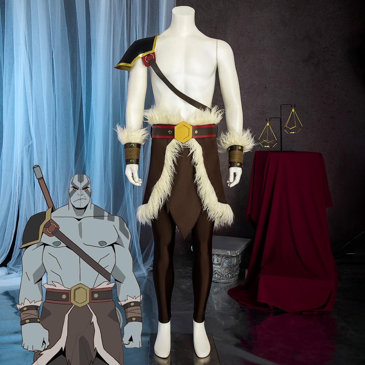 The Legend of Vox Machina Grog Strongjaw Cosplay Costume Costume - Tophatter Daily Deals