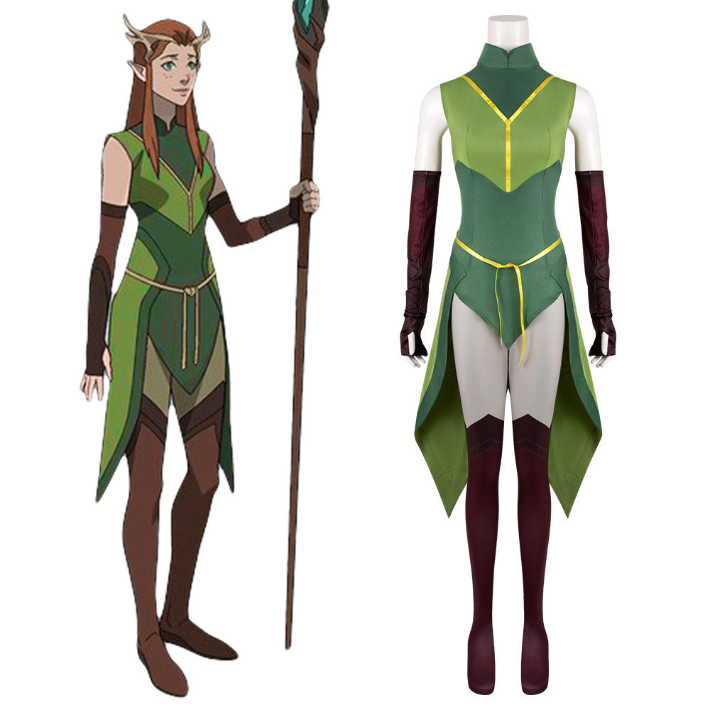 The Legend of Vox Machina Keyleth of the Air Ashari Cosplay Costume Costume - Tophatter Daily Deals