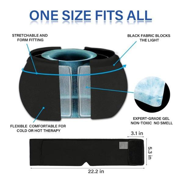 Headache and Migraine Relief Cap - Ice Mask or Hat for Migraines Tension Relief Dark and Cool Cap Hot Sale - Tophatter Daily Deals