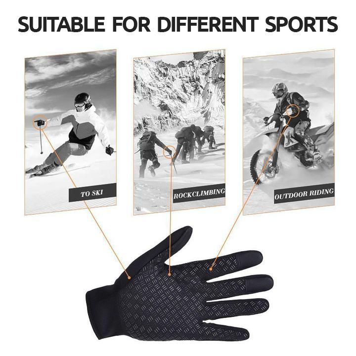 Thermal Gloves Touchscreen Winter Gloves Fleece Lined - Tophatter Daily Deals