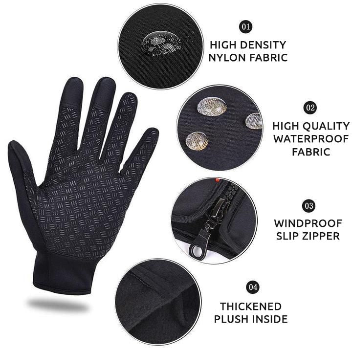 Thermal Gloves Fleece Lined Cycling Ski Gloves Fall 2025 - Tophatter Daily Deals