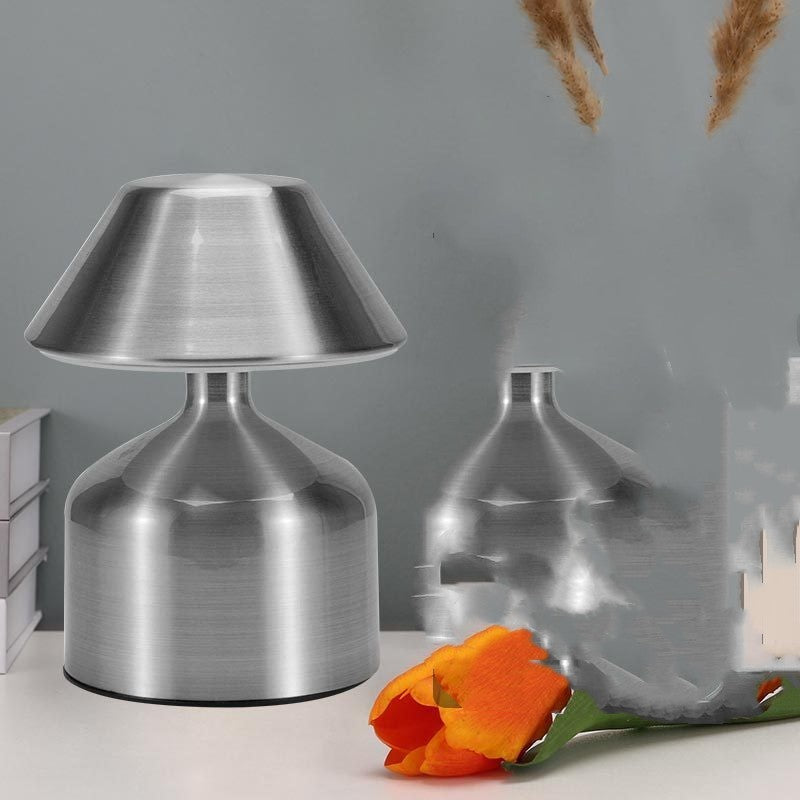 Thick Mushroom Night Light Silver A LED Night Light - Tophatter Daily Deals