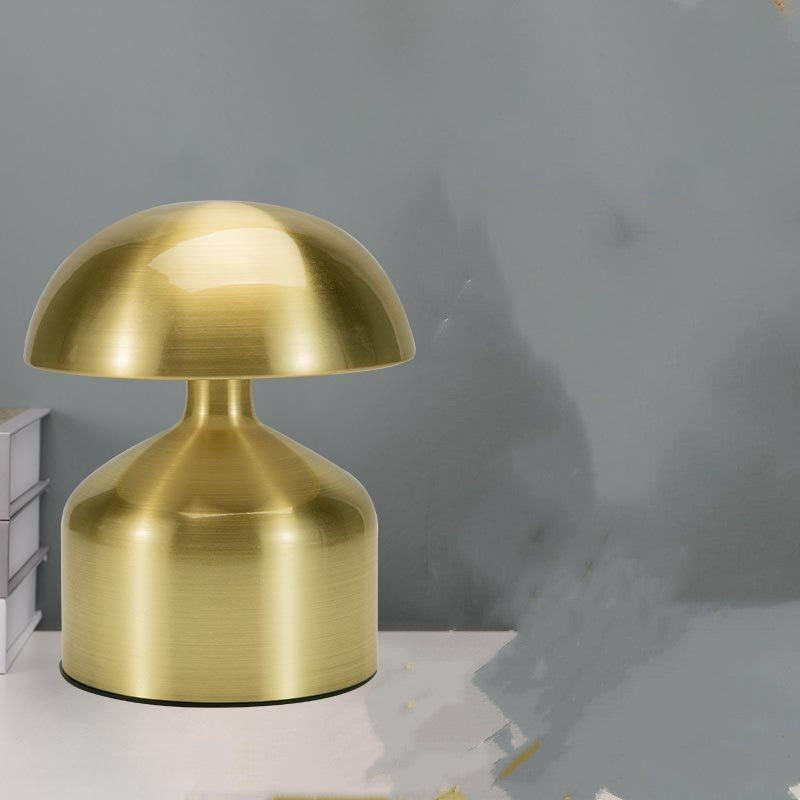 Thick Mushroom Night Light Gold B LED Night Light - Tophatter Daily Deals