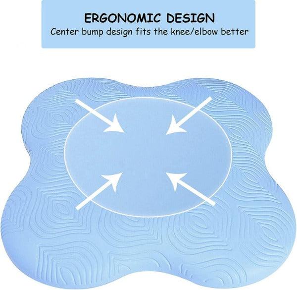 Yoga Pad for Knees - 2Pcs Extra Thick Exercise Knee Pads Soft Nonslip Pilates Kneeling Wrist Hips Hands Elbows Balance Yoga Product - Tophatter Daily Deals