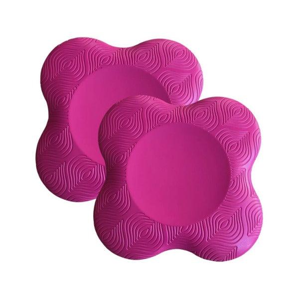 Yoga Pad for Knees - 2Pcs Extra Thick Exercise Knee Pads Soft Nonslip Pilates Kneeling Wrist Hips Hands Elbows Balance Pink Yoga Product - Tophatter Daily Deals