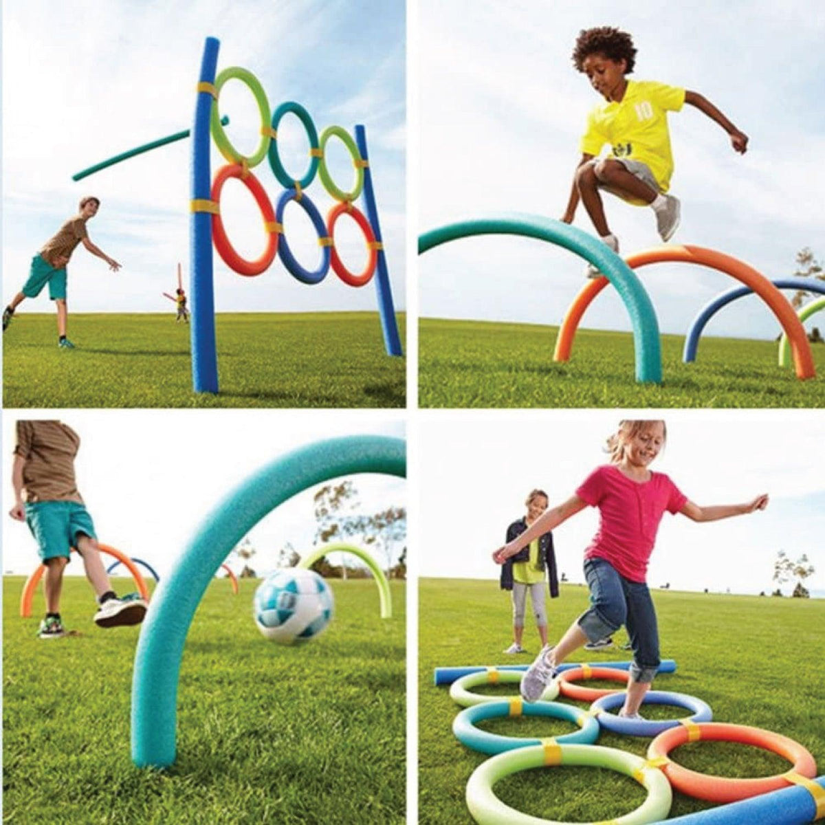 Foam Swimming Pool Noodle - 3x Swimming Pool Noodle Stick Water Float Aid Strip Blue or Red Summer & Swimming - Tophatter Daily Deals