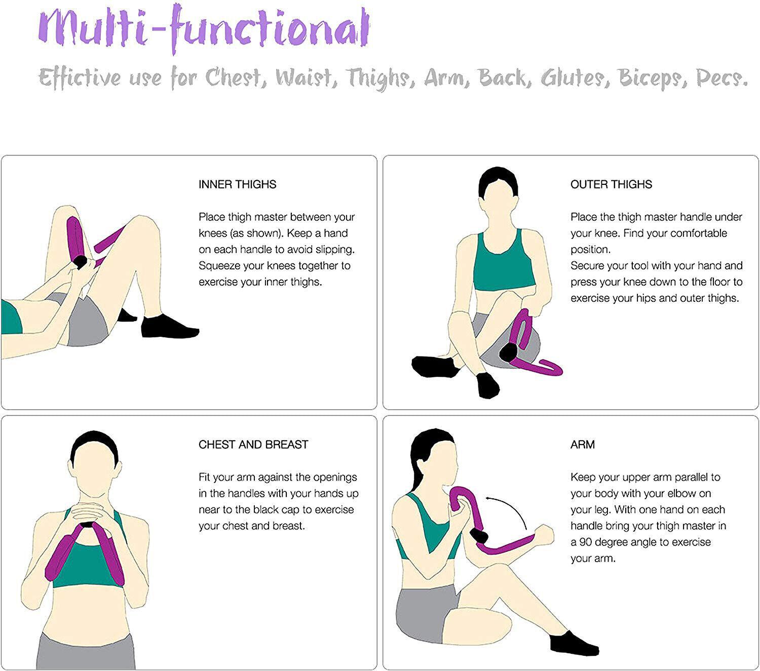 Multifunction Workout Thigh Master Fitness Equipment - Thigh Master Leg Muscle Fitness Workout Thigh Master Leg Muscle - Tophatter Daily Deals