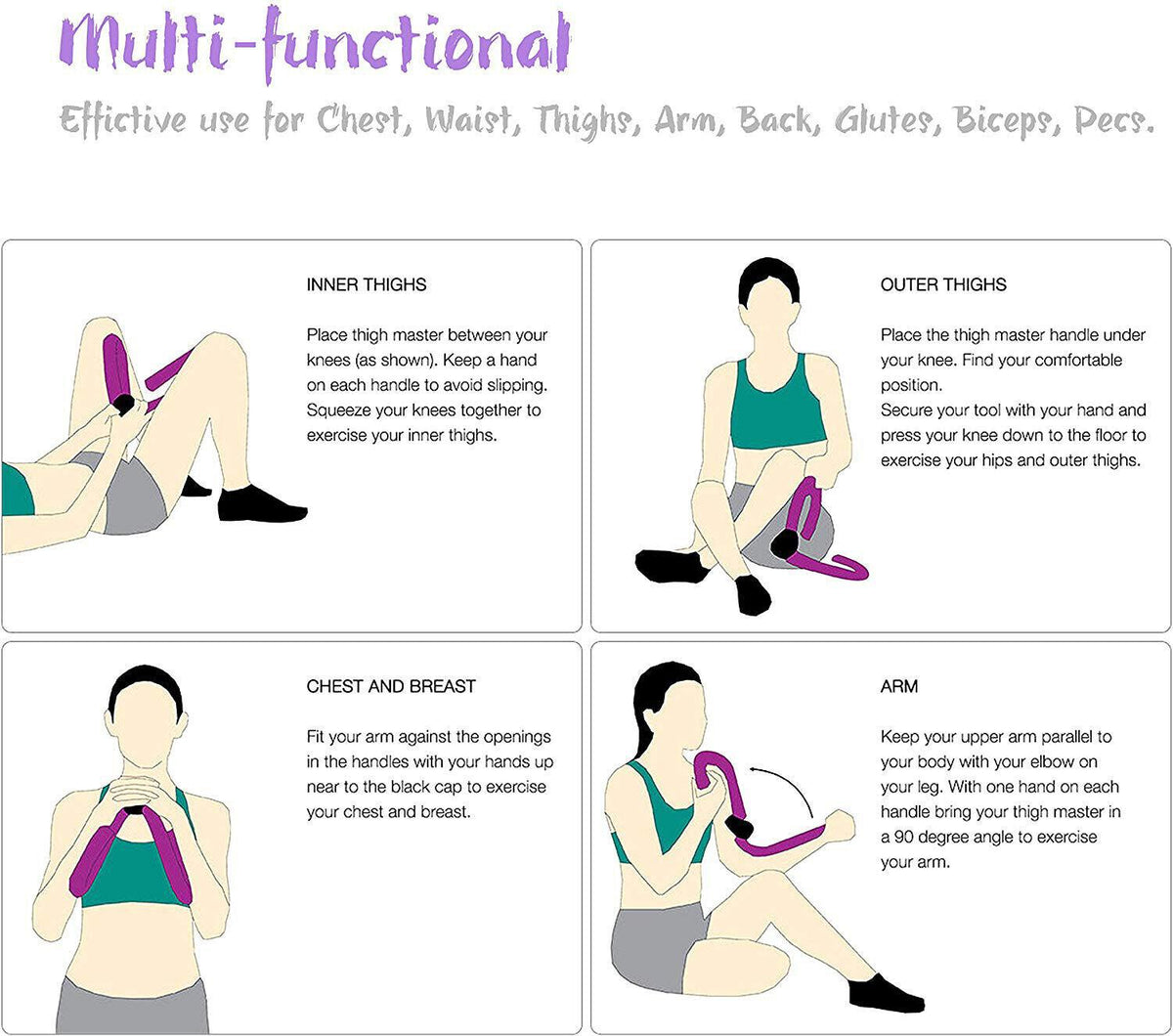 Multifunction Workout Thigh Master Fitness Equipment - Thigh Master Leg Muscle Fitness Workout Thigh Master Leg Muscle - Tophatter Daily Deals