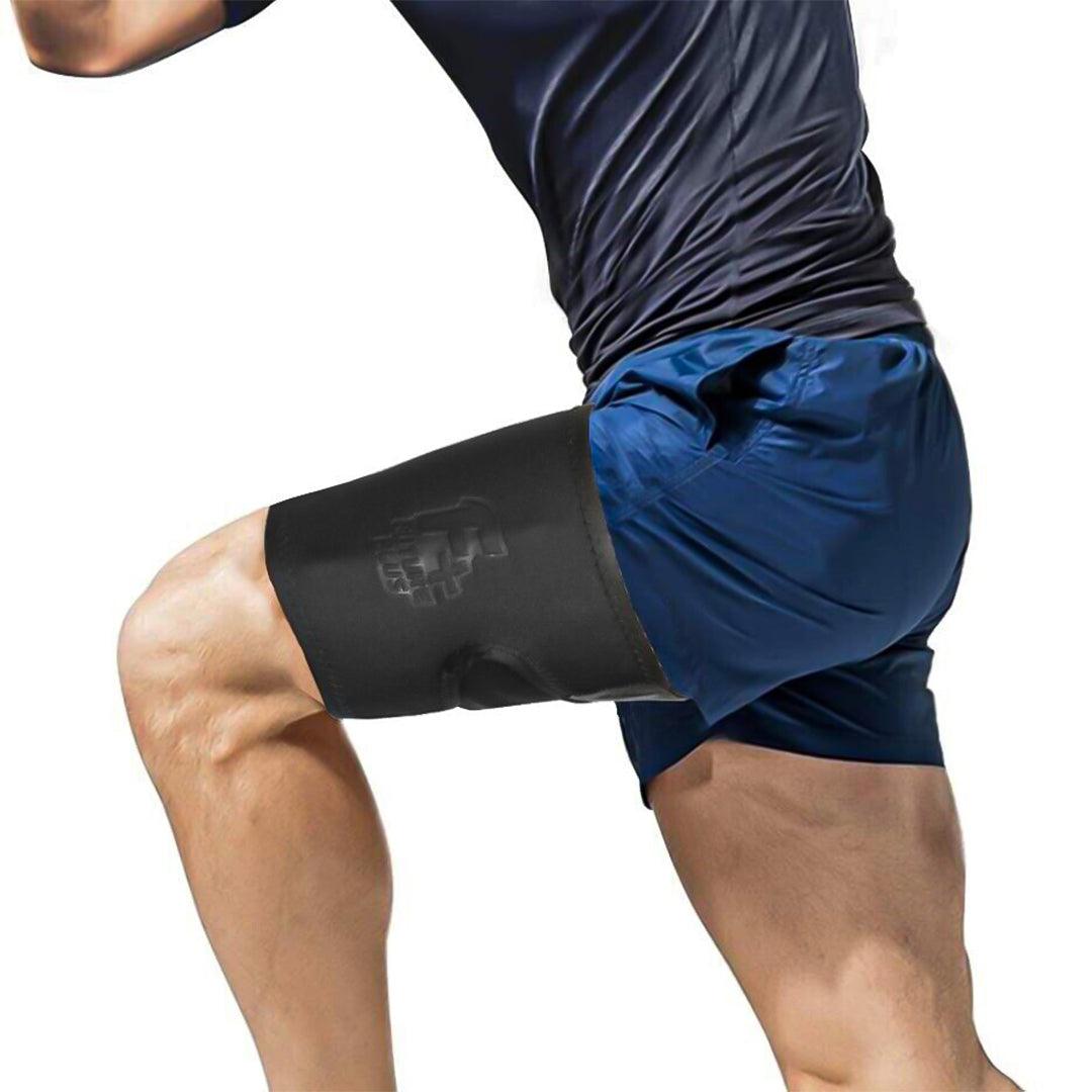 Compression Bands for Thighs - Leg Pain Relief Thigh Support Brace For Groin Hamstring Injury Sprains Wraps Sports & Outdoor - Tophatter Daily Deals