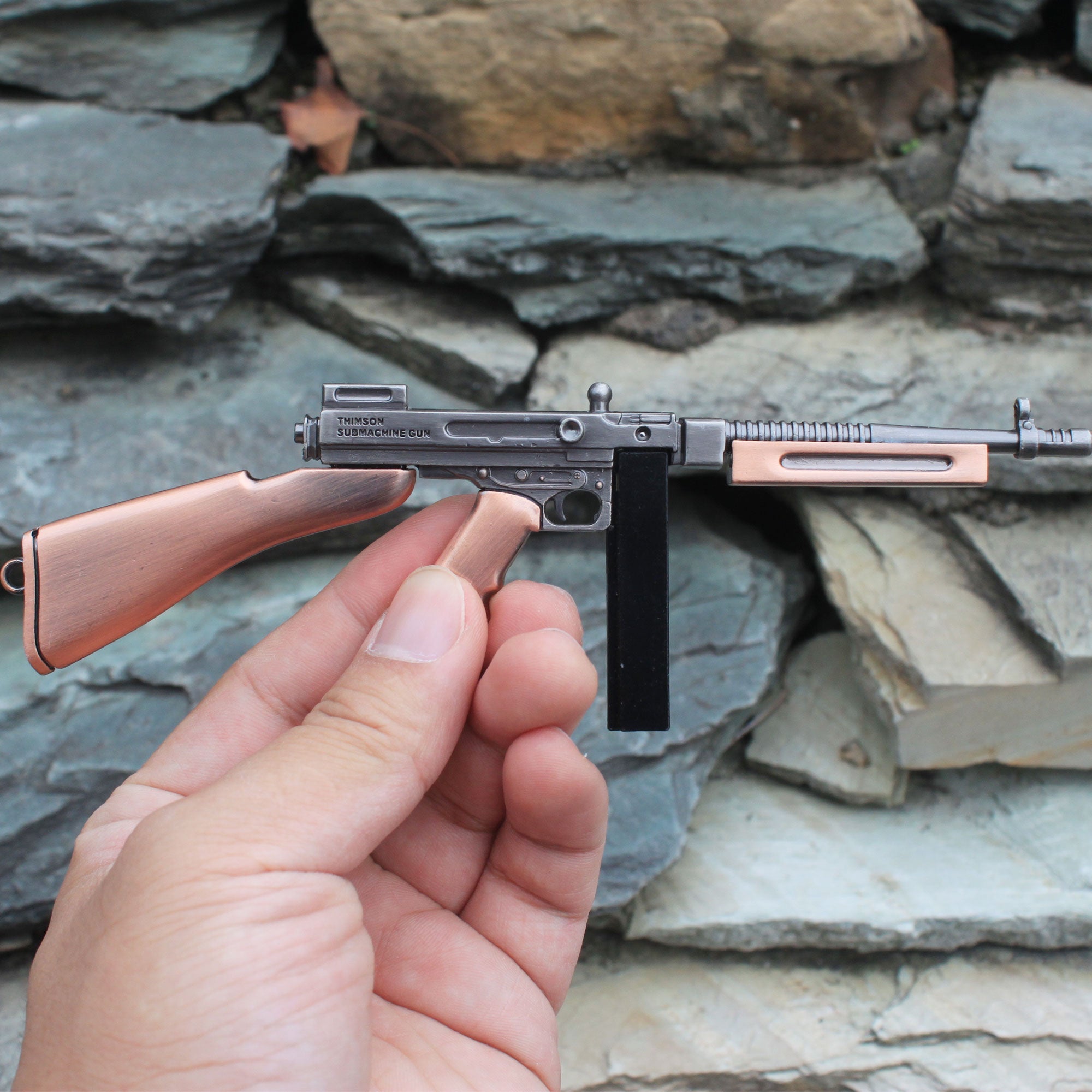 Thompson Submachine Miniature Metal SMG Gun 16.5CM/6.5