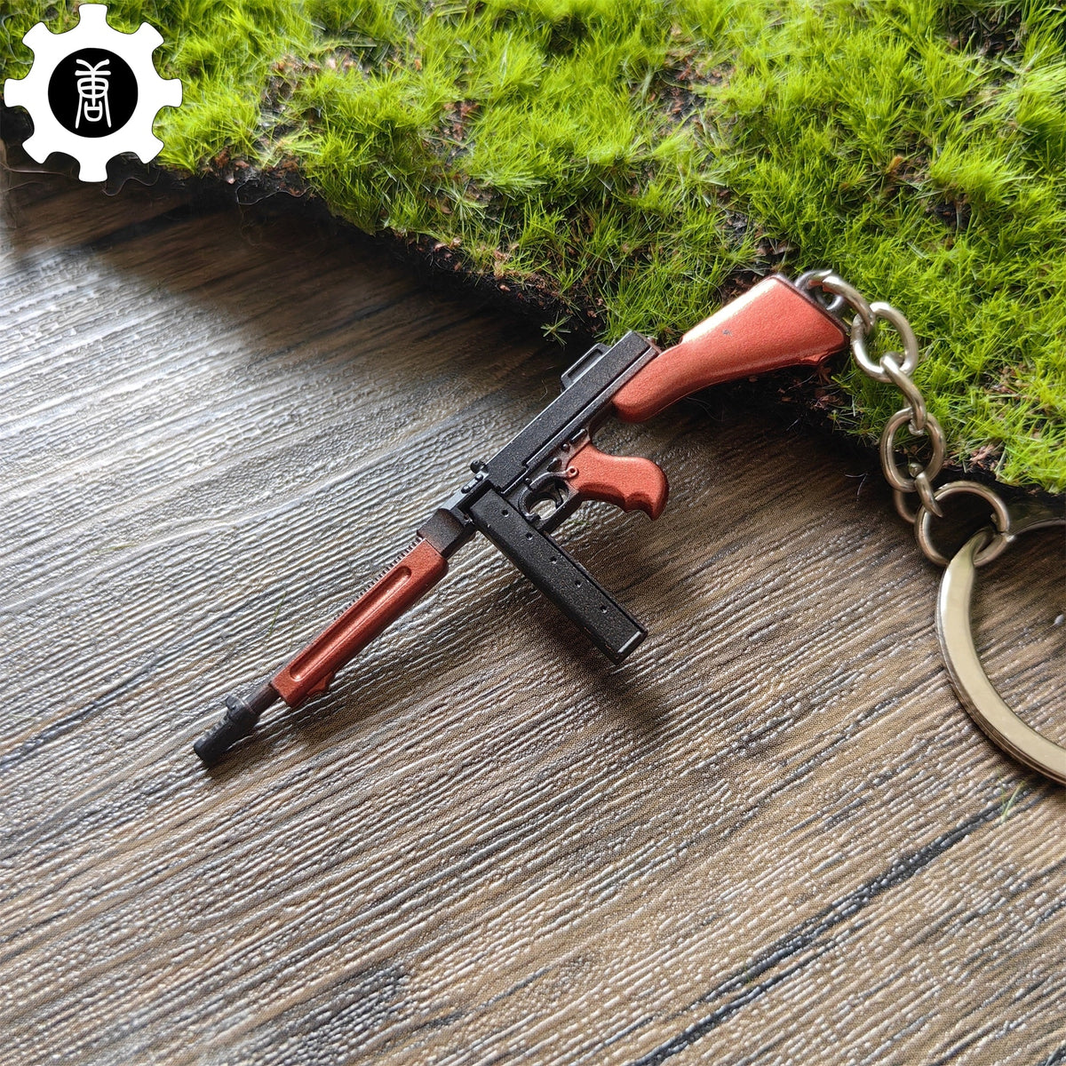Tiny Thompson Submachine Gun Model Metal Keychain - Tophatter Daily Deals