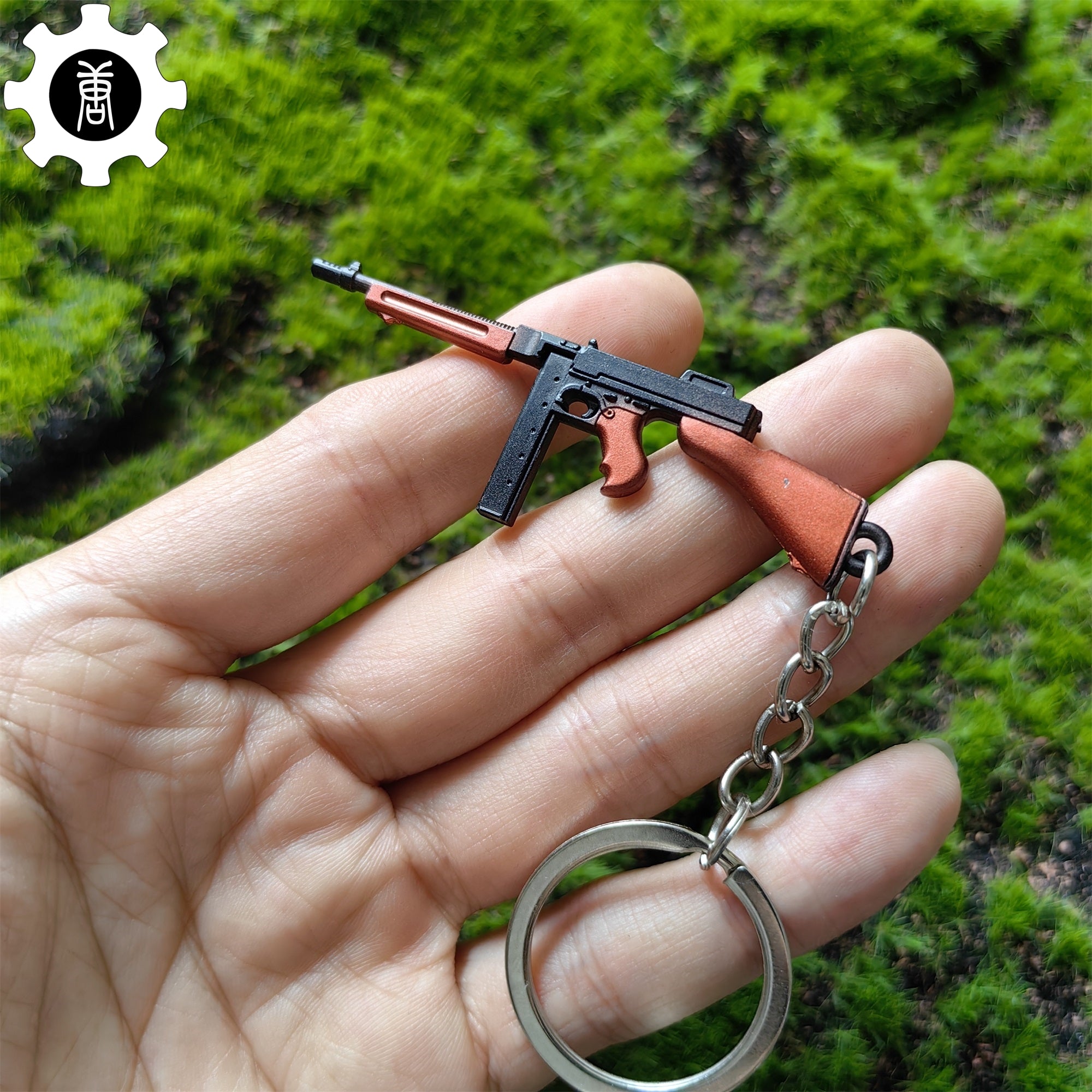 Tiny Thompson Submachine Gun Model Metal Keychain - Tophatter Daily Deals
