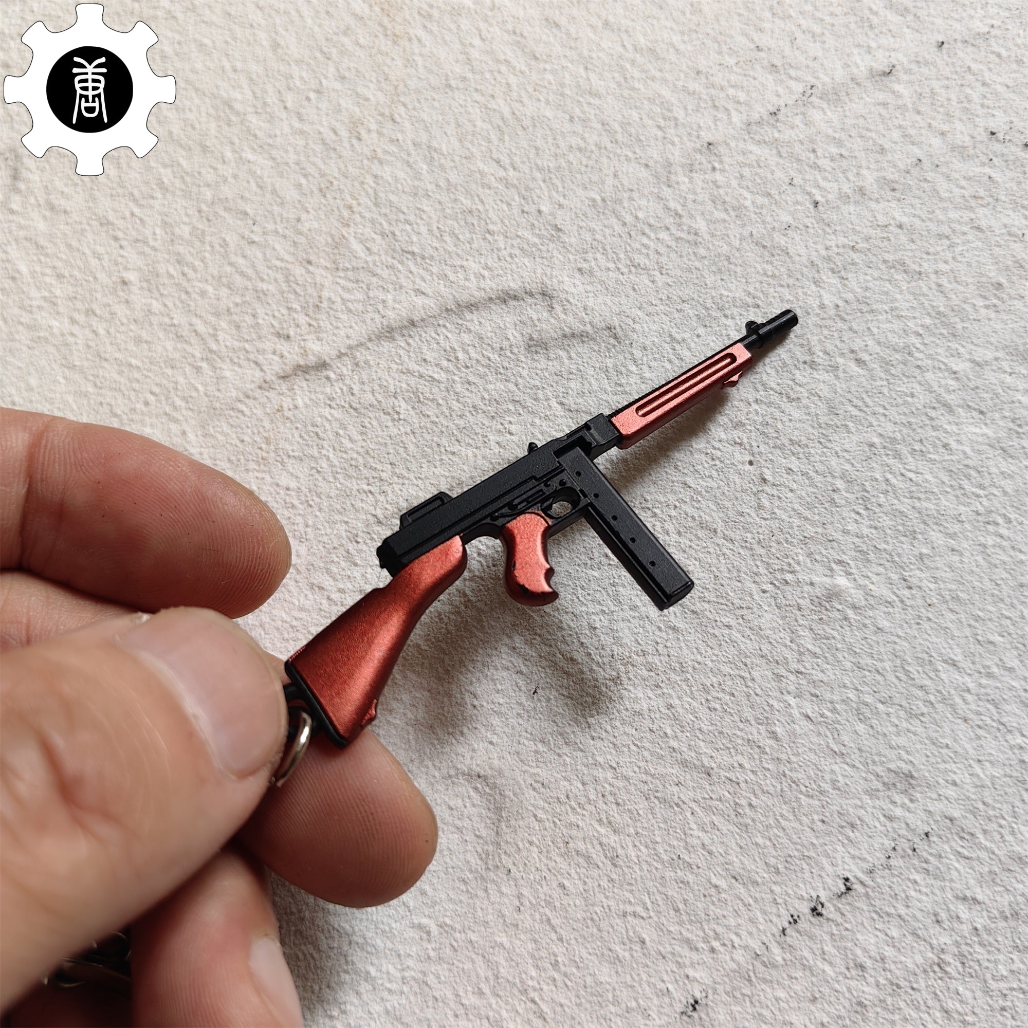 Tiny Thompson Submachine Gun Model Metal Keychain - Tophatter Daily Deals