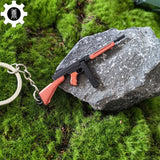 Tiny Thompson Submachine Gun Model Metal Keychain - Tophatter Daily Deals