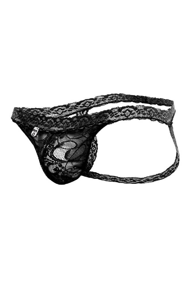 Male Basics - Lace Jockstrap - Black - MBL12 Lingerie - Tophatter Daily Deals