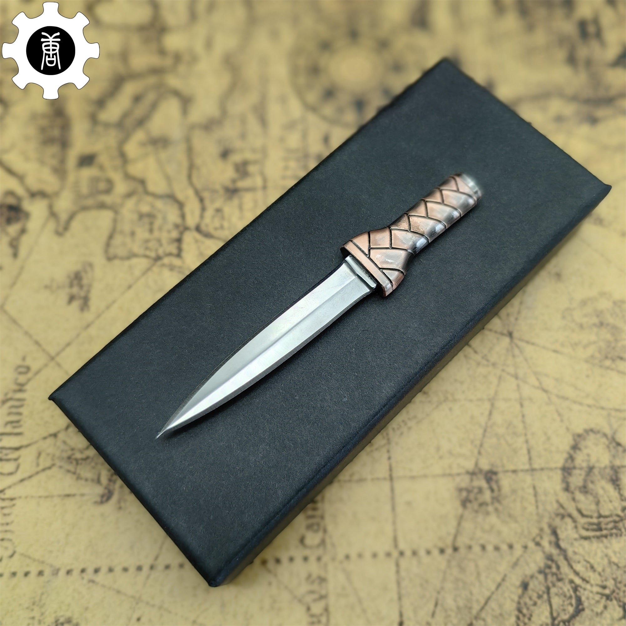 Thorfinn Dagger Viking Short Sword Mini Metal Replica Unboxing Tool - Tophatter Daily Deals