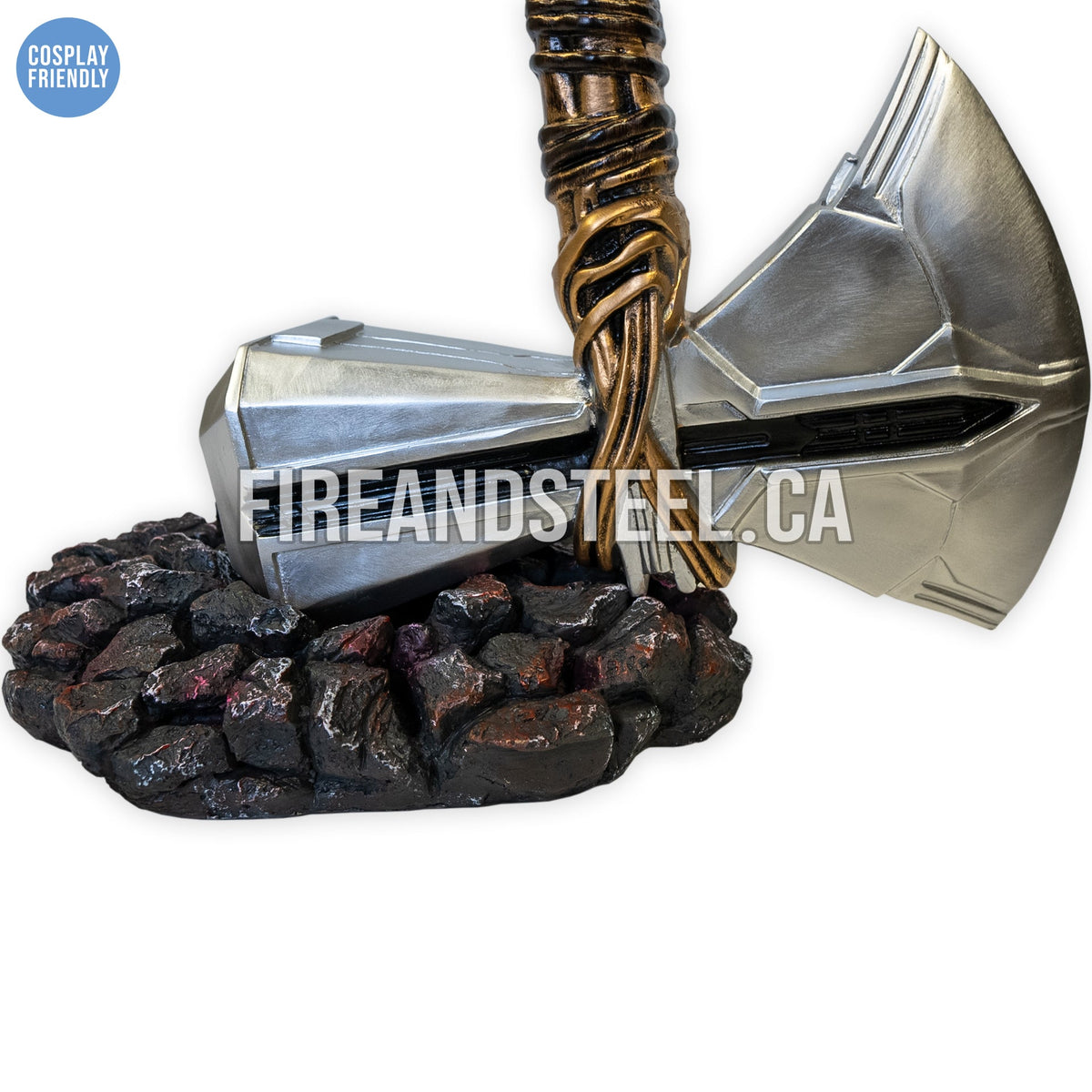 Thor's "Stormbreaker" Axe Display Stand (Resin) Movie Sword - Tophatter Daily Deals