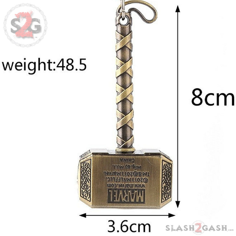Marvel The Avengers Thor Thor's Hammer Metal Keyring Keychain Key Chain - Tophatter Daily Deals