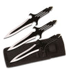 3 Pcs 8 Inch Throwing Knives Set with Sheath Two Tone Blades - TOPHATTER'S ARMORY DEALS Collectible Weapons - Tophatter Daily Deals