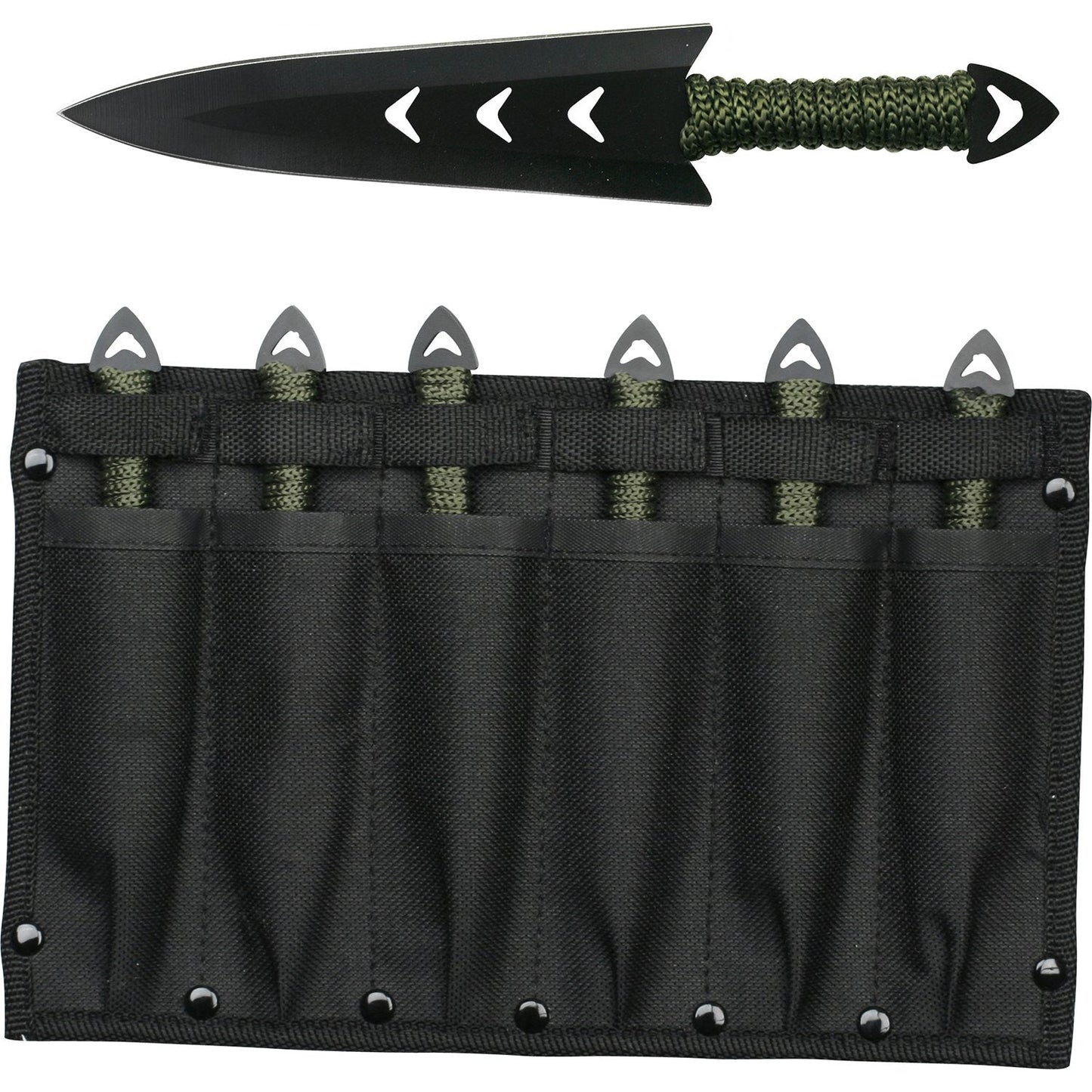 6" Throwing Knives with Leg Attachment Perfect Point - 6 PC Set Knife-Thrower - Tophatter Daily Deals