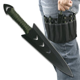 6" Throwing Knives with Leg Attachment Perfect Point - 6 PC Set Knife-Thrower - Tophatter Daily Deals